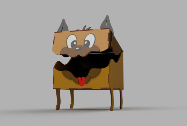 Gift box cute Dog