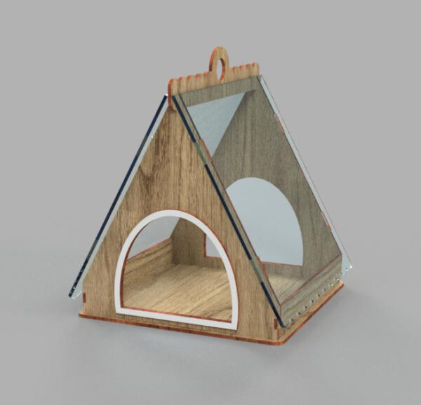 Triangular House Bird Feeder