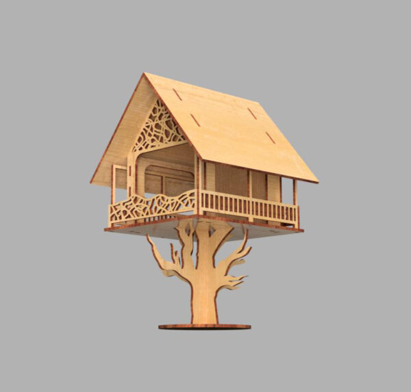 Tree house bird feeder - Image 3