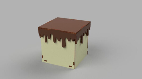 Gift box with lid in chocolate - Image 5