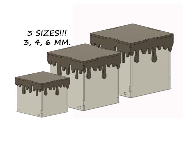Gift box with lid in chocolate - Image 6
