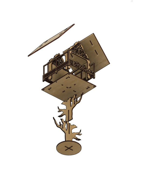 Tree house bird feeder - Image 6