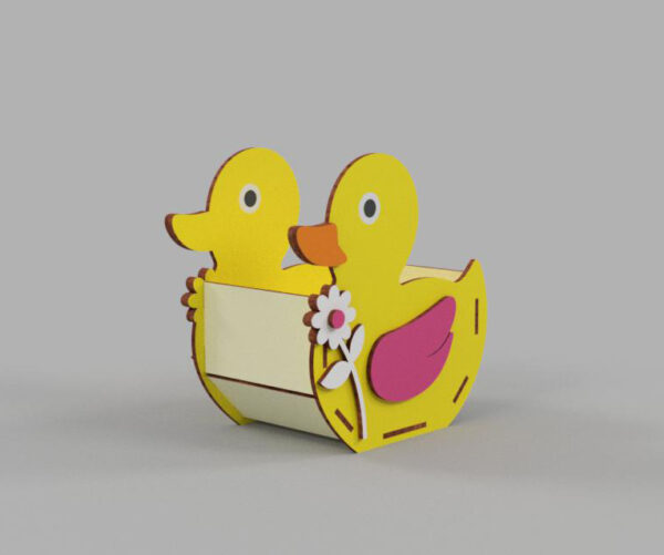 Flowerpot Basket Duck