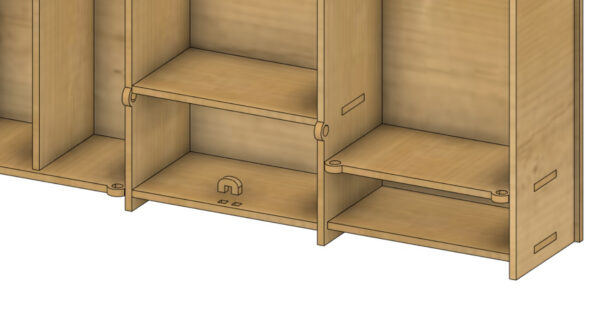 Wardrobe with mirror for dolls - Image 15