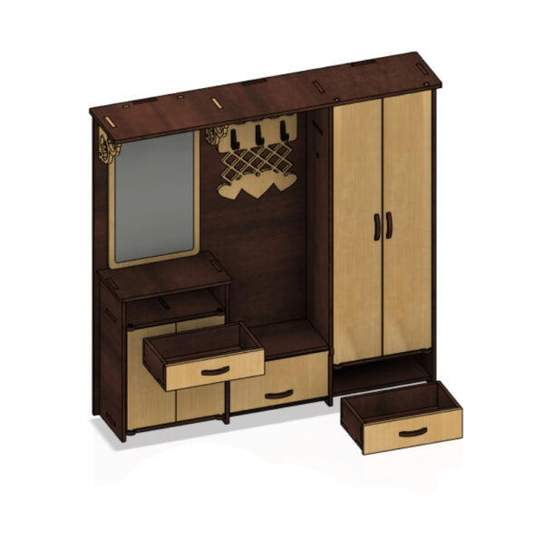 Wardrobe with mirror for dolls - Image 16
