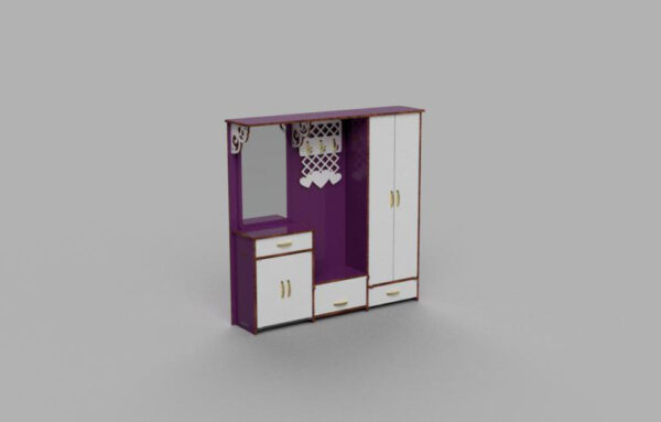 Wardrobe with mirror for dolls - Image 4