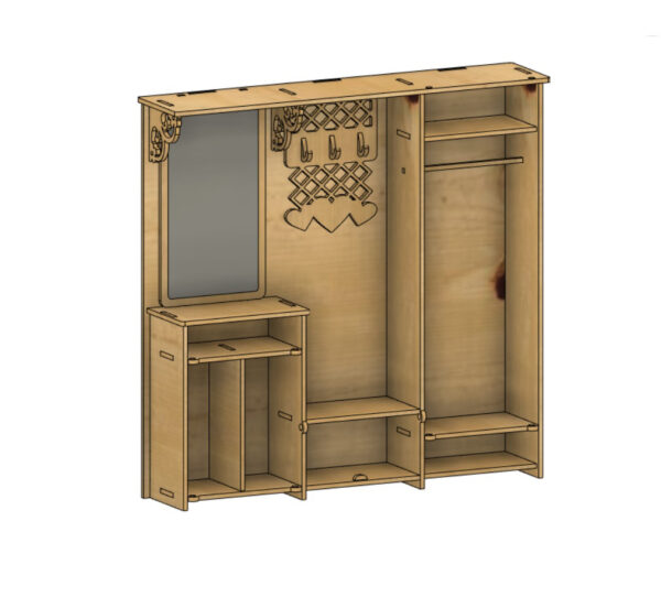 Wardrobe with mirror for dolls - Image 9