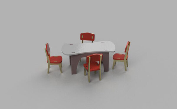 Kitchen table for dolls - Image 2