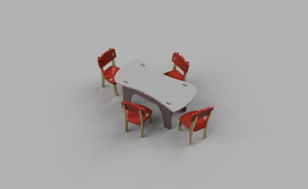 Kitchen table for dolls - Image 4