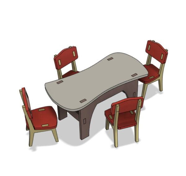 Kitchen table for dolls - Image 6