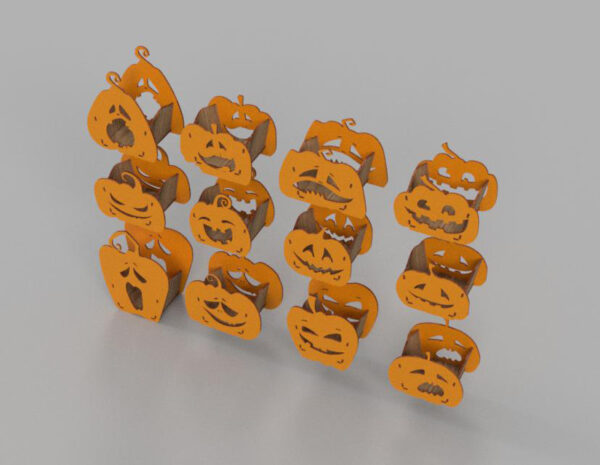 Halloween set of gift boxes, Pumpkin pots - Image 4