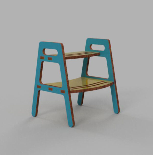 Step Stool Plywood Bench - Image 3