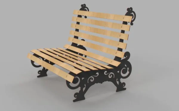 Miniature Wooden Bench - Image 3