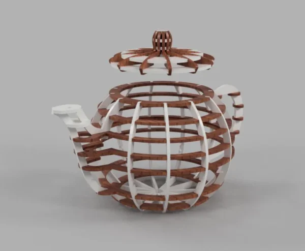 Teapot 3D model puzzle