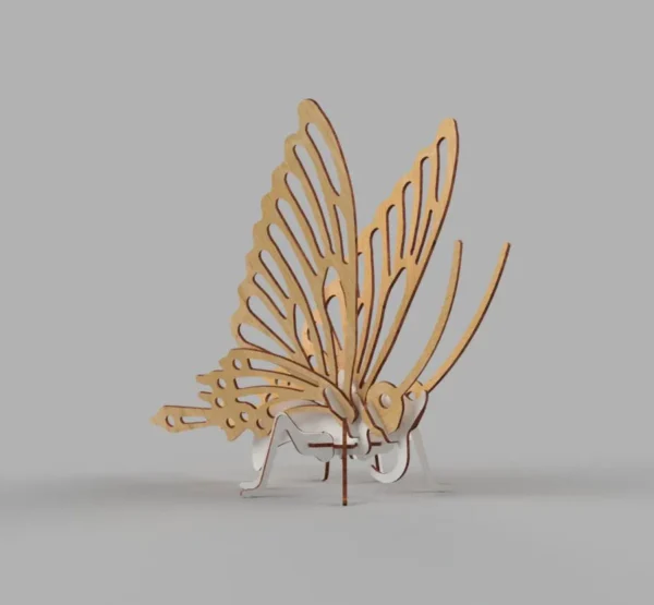 3D Butterfly Laser File - Image 5