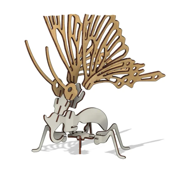 3D Butterfly Laser File - Image 7