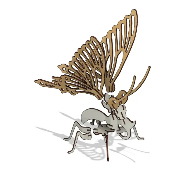 3D Butterfly Laser File - Image 9