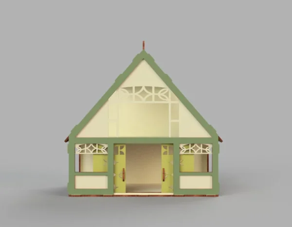 Enchanting Wooden Dollhouse Unique Christmas Gift for Girls - Image 2