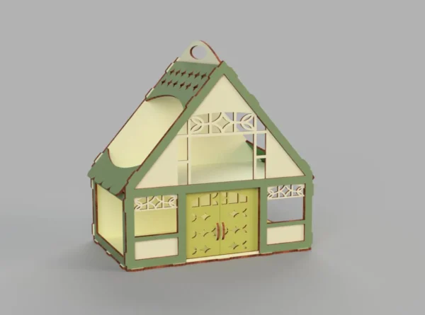 Enchanting Wooden Dollhouse Unique Christmas Gift for Girls - Image 5