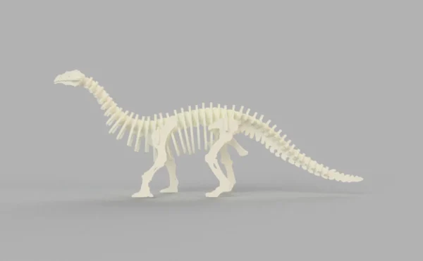 Brontosaurus dinosaur skeleton mockup - Image 3