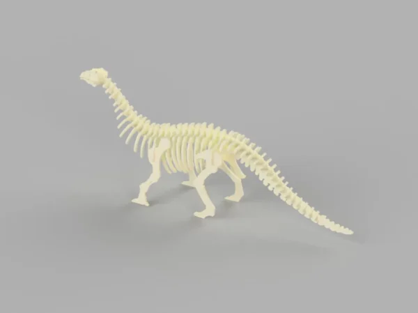 Brontosaurus dinosaur skeleton mockup