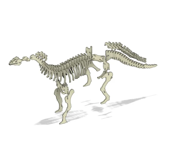 Brontosaurus dinosaur skeleton mockup - Image 6