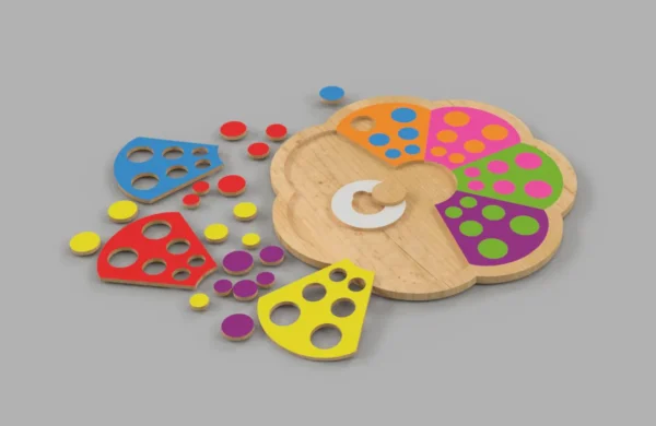 Montessori Multiplication Board Game vector