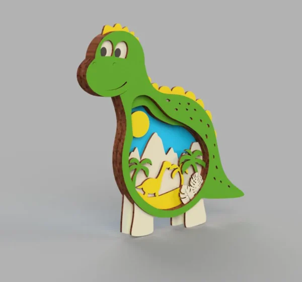 Multilayered Dinosaur 3D room decor - Image 2