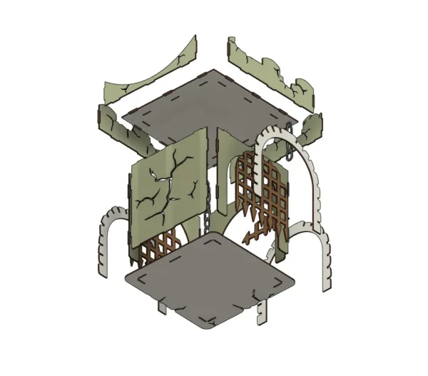 DIY Cat Castle Tower playwood Play house - Image 7