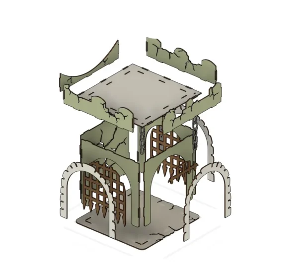 DIY Cat Castle Tower playwood Play house - Image 8