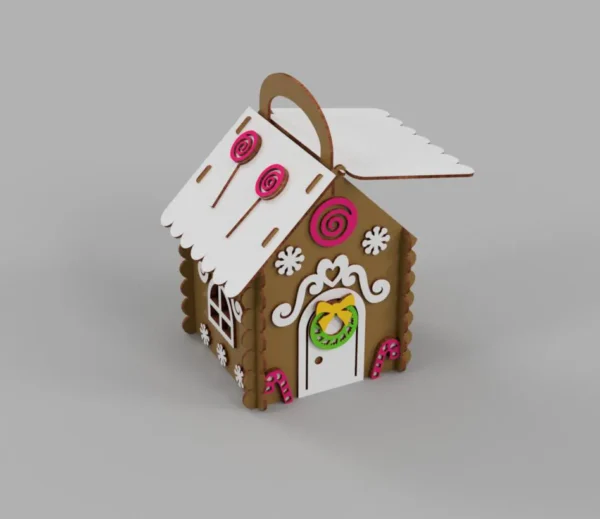 3D Gingerbread House Christmas - Image 2