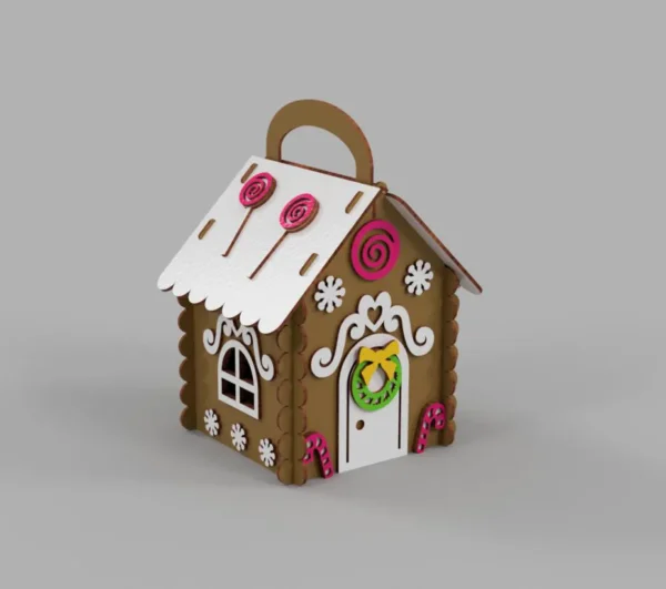 3D Gingerbread House Christmas - Image 3