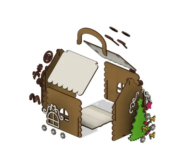 3D Gingerbread House Christmas - Image 5