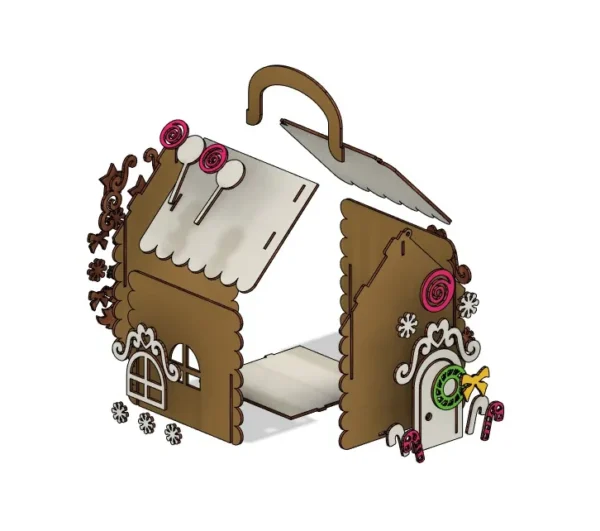 3D Gingerbread House Christmas - Image 6