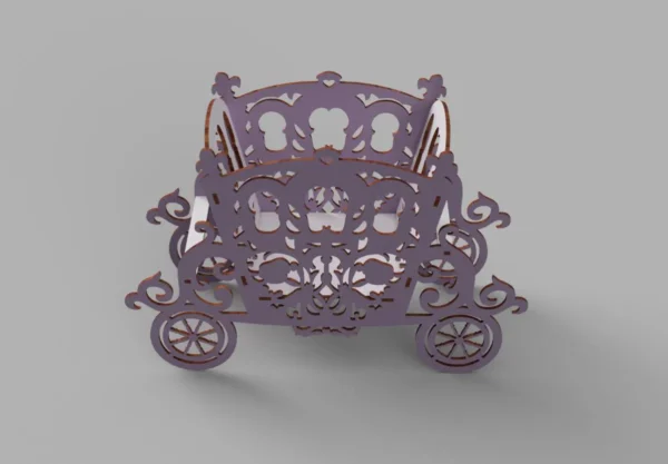 Carriage Flower Stand Candy Box Basket - Image 2