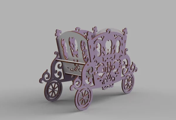 Carriage Flower Stand Candy Box Basket