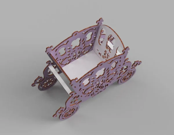 Carriage Flower Stand Candy Box Basket - Image 5
