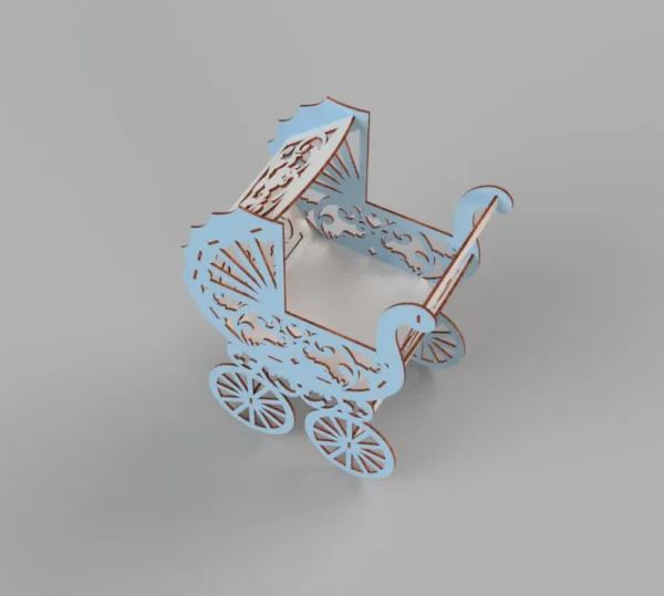 Baby Stroller Laser cut design - Image 3