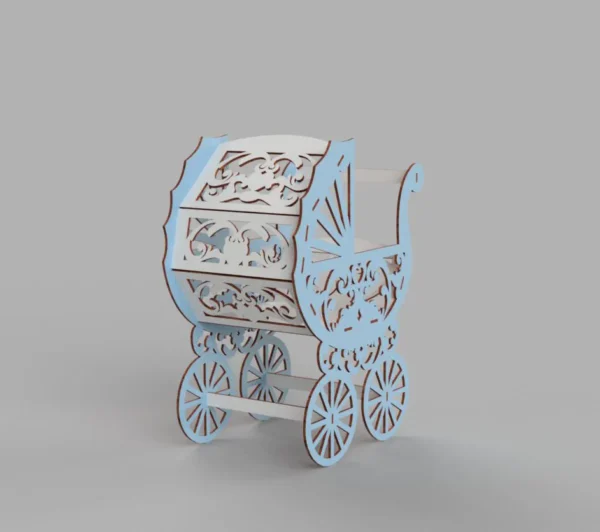 Baby Stroller Laser cut design - Image 4