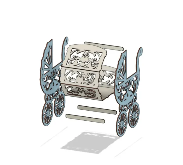 Baby Stroller Laser cut design - Image 5
