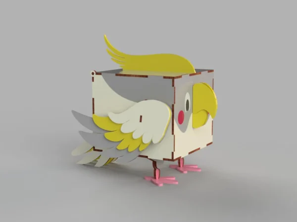 Beautiful wooden Gift Box bird Parrot - Image 4