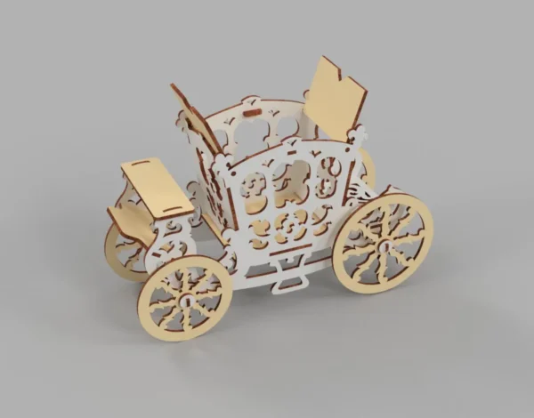 Princess Carriag Cinderella Carriage Flower Holder - Image 4