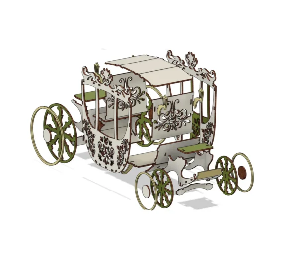 3D Carriage decorative horse cart - Image 5