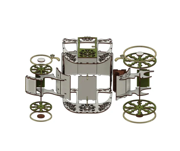 3D Carriage decorative horse cart - Image 8