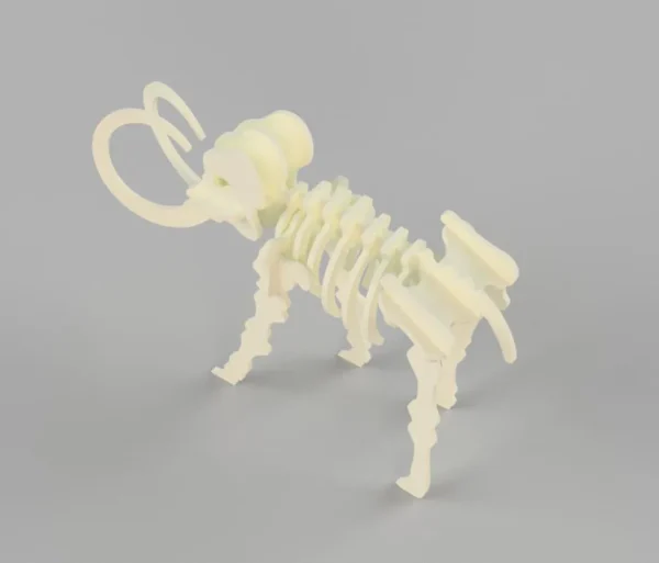 Mammoth 3D model dinosaur skeleton - Image 3