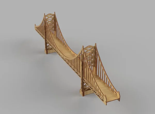 Golden Gate Lasercut Bridge 3D Model San Francisco - Image 6