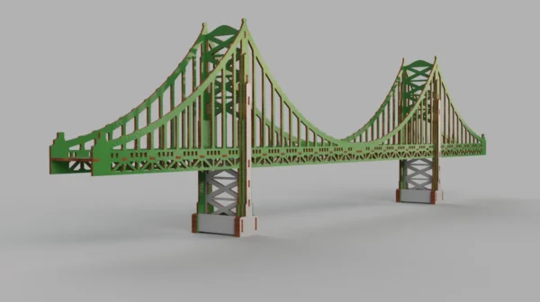 Golden Gate Lasercut Bridge 3D Model San Francisco - Image 3