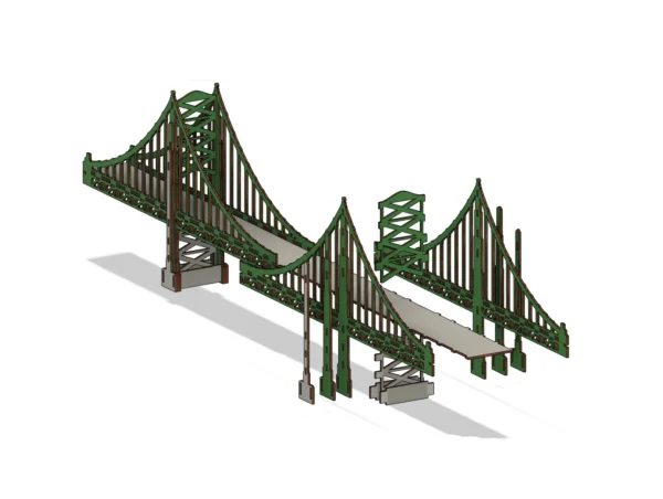 Golden Gate Lasercut Bridge 3D Model San Francisco - Image 8