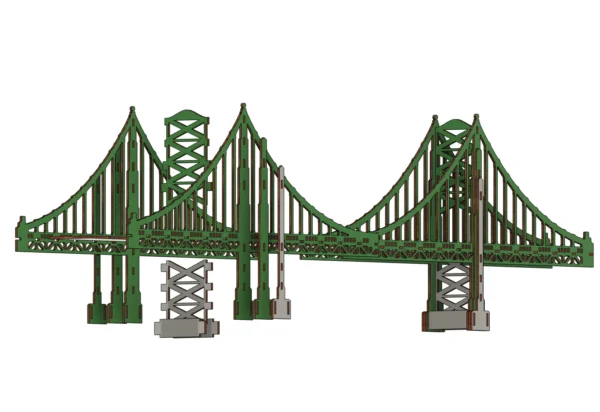 Golden Gate Lasercut Bridge 3D Model San Francisco - Image 9