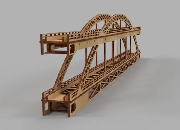 Model bridge H0 scale trains